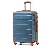 25" Medium Suitcase Check-in Hold Luggage Hard Shell 4 Wheels TSA Lock Flight Knight Blue Medium