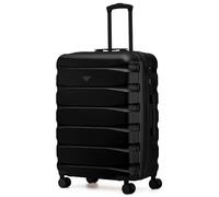 Flight Knight Lightweight 4 Wheel ABS Hard Case Medium Suitcase Approved for Over 100 Airlines Including easyJet, British Airways, Ryanair, Jet2, Emirates & Many More - Check-in Large Size 25"