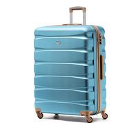 Flight Knight Lightweight 4 Wheel ABS Hard Case Medium Suitcase Approved for Over 100 Airlines Including easyJet, British Airways, Ryanair, Jet2, Emirates & Many More - Check-in Medium Size 25"