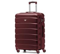 Flight Knight Lightweight 4 Wheel ABS Hard Case Medium Suitcase Approved for Over 100 Airlines Including easyJet, British Airways, Ryanair, Jet2, Emirates & Many More - Check-in Medium Size 25"