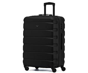 Flight Knight Lightweight 4 Wheel ABS Hard Case Medium Suitcase Approved for Over 100 Airlines Including easyJet, British Airways, Ryanair, Jet2, Emirates & Many More - Check-in Medium Size 25"