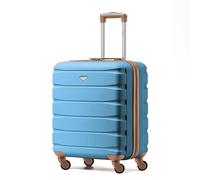 Flight Knight Lightweight 4 Wheel ABS Hard Case Small Suitcase Approved for Over 100 Airlines Including easyJet, British Airways, Ryanair, Jet2, Emirates & Many More - Carry On 56x45x25cm