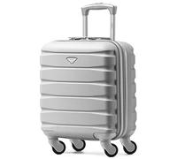 Flight Knight Lightweight 4 Wheel ABS Hard Case Small Suitcase Approved for Over 100 Airlines Including easyJet, British Airways, Ryanair, Jet2, Emirates & Many More - Carry On 45x36x20cm
