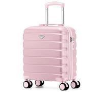 Flight Knight Lightweight 4 Wheel ABS Hard Case Small Suitcase Approved for Over 100 Airlines Including easyJet, British Airways, Ryanair, Jet2, Emirates & Many More - Carry On 45x36x20cm