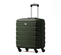 Flight Knight Lightweight 4 Wheel ABS Hard Case Small Suitcase Approved for Over 100 Airlines Including easyJet, British Airways, Ryanair, Jet2, Emirates & Many More - Carry On 56x45x25cm