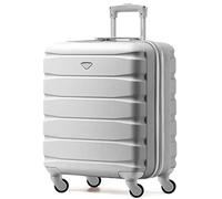 Flight Knight Lightweight 4 Wheel ABS Hard Case Small Suitcase Approved for Over 100 Airlines Including easyJet, British Airways, Ryanair, Jet2, Emirates & Many More - Carry On 56x45x25cm