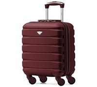Flight Knight Lightweight 4 Wheel ABS Hard Case Small Suitcase Approved for Over 100 Airlines Including easyJet, British Airways, Ryanair, Jet2, Emirates & Many More - Carry On 45x36x20cm