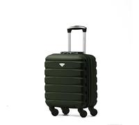 Flight Knight Lightweight 4 Wheel ABS Hard Case Small Suitcase Approved for Over 100 Airlines Including easyJet, British Airways, Ryanair, Jet2, Emirates & Many More - Carry On 45x36x20cm