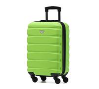 Flight Knight Lightweight 4 Wheel ABS Hard Case Small Suitcase Approved for Over 100 Airlines Including easyJet, British Airways, Ryanair, Jet2, Emirates & Many More - Carry On 55x35x20cm