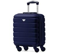 Flight Knight Lightweight 4 Wheel ABS Hard Case Small Suitcase Approved for Over 100 Airlines Including easyJet, British Airways, Ryanair, Jet2, Emirates & Many More - Carry On 45x36x20cm