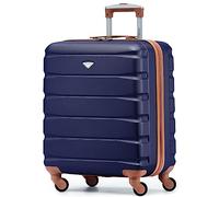 Flight Knight Lightweight 4 Wheel ABS Hard Case Small Suitcase Approved for Over 100 Airlines Including easyJet, British Airways, Ryanair, Jet2, Emirates & Many More - Carry On 56x45x25cm