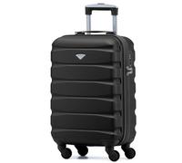 Flight Knight Lightweight 4 Wheel ABS Hard Case Suitcases Cabin Carry On Hand Luggage Approved for Over 100 Airlines Including British Airways, easyJet, Jet2 & Wizz 55x35x20cm - TSA Lock