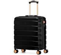 Flight Knight Lightweight Cabin Suitcase 56x45x25cm | Maximum Allowance for British Airways, Jet2 & EasyJet (Large Cabin Bag) | ABS Hard Shell, Silent Spinner for Long-Haul Travel and Weekend Breaks