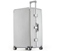 Flight Knight Lightweight Set of 3 ABS Hard Shell Trunk Suitcases | Cabin 45cm, Medium & Large Check-in Luggages | Max Capacity Deep Split Design for All Travel | Secure TSA Lock, Spinner Wheels