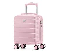Flight Knight Lightweight Travel Suitcase 40x30x20cm | Hard Shell Carry On Luggage with Aluminum Telescopic Handle, 8 Spinner Wheels & TSA Lock | Approved for easyJet, Vueling & Wizz Air