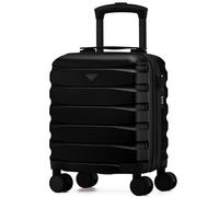 Flight Knight Lightweight Travel Suitcase 40x30x20cm | Hard Shell Carry On Luggage with Aluminum Telescopic Handle, 8 Spinner Wheels & TSA Lock | Approved for easyJet, Vueling & Wizz Air
