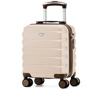 Flight Knight Lightweight Travel Suitcase 40x30x20cm | Hard Shell Carry On Luggage with Aluminum Telescopic Handle, 8 Spinner Wheels & TSA Lock | Approved for easyJet, Vueling & Wizz Air
