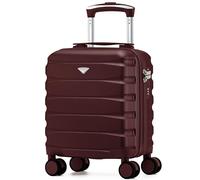 Flight Knight Lightweight Travel Suitcase 40x30x20cm | Hard Shell Carry On Luggage with Aluminum Telescopic Handle, 8 Spinner Wheels & TSA Lock | Approved for easyJet, Vueling & Wizz Air