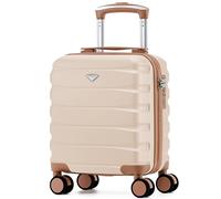 Flight Knight Lightweight Travel Suitcase 40x30x20cm | Hard Shell Carry On Luggage with Aluminum Telescopic Handle, 8 Spinner Wheels & TSA Lock | Approved for easyJet, Vueling & Wizz Air