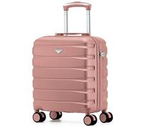 Flight Knight Lightweight Travel Suitcase 45x36x20cm | Hard Shell Carry On Luggage with Aluminum Telescopic Handle, 8 Spinner Wheels & TSA Lock | Approved for EasyJet & Wizz Air