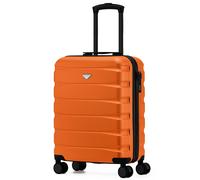 Flight Knight Lightweight Travel Suitcase 55x40x20cm | Hard Shell Carry On Luggage with Aluminum Telescopic Handle, 8 Wheels & TSA Lock | Approved for Ryanair Priority, TUI & 60+ Airlines