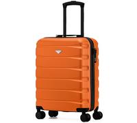 Flight Knight Lightweight Travel Suitcase 55x40x20cm | Hard Shell Carry On Luggage with Aluminum Telescopic Handle, 8 Wheels & TSA Lock | Approved for Ryanair Priority, TUI & 60+ Airlines