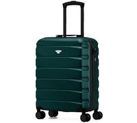 Flight Knight Lightweight Travel Suitcase 55x40x20cm | Hard Shell Carry On Luggage with Aluminum Telescopic Handle, 8 Wheels & TSA Lock | Approved for Ryanair Priority, TUI & 60+ Airlines