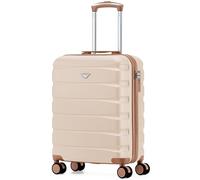 Flight Knight Lightweight Travel Suitcase 55x40x20cm | Hard Shell Carry On Luggage with Aluminum Telescopic Handle, 8 Wheels & TSA Lock | Approved for Ryanair Priority, TUI & 60+ Airlines