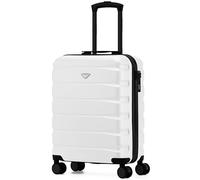 Flight Knight Lightweight Travel Suitcase 55x40x20cm | Hard Shell Carry On Luggage with Aluminum Telescopic Handle, 8 Wheels & TSA Lock | Approved for Ryanair Priority, TUI & 60+ Airlines