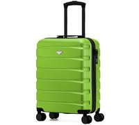 Flight Knight Lightweight Travel Suitcase 55x40x20cm | Hard Shell Carry On Luggage with Aluminum Telescopic Handle, 8 Wheels & TSA Lock | Approved for Ryanair Priority, TUI & 60+ Airlines