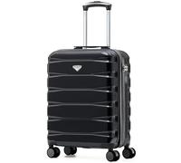 Flight Knight Lightweight Travel Suitcase 55x40x20cm | Hard Shell Carry On Luggage with Aluminum Telescopic Handle, 8 Wheels & TSA Lock | Approved for Ryanair Priority, TUI & 60+ Airlines
