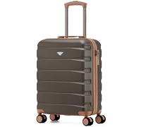 Flight Knight Lightweight Travel Suitcase 55x40x20cm | Hard Shell Carry On Luggage with Aluminum Telescopic Handle, 8 Wheels & TSA Lock | Approved for Ryanair Priority, TUI & 60+ Airlines