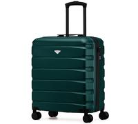 Flight Knight Lightweight Travel Suitcase 56x45x25cm | Hard Shell Carry On Luggage with Aluminum Telescopic Handle, 8 Wheel & TSA Lock | Approved for British Airways, Jet2 & EasyJet Overhead Bag