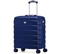 Flight Knight Lightweight Travel Suitcase 56x45x25cm | Hard Shell Carry On Luggage with Aluminum Telescopic Handle, 8 Wheel & TSA Lock | Approved for British Airways, Jet2 & EasyJet Overhead Bag