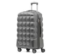 Flight Knight Medium 25" Hard Shell Bubble Design Check-in Suitcase Hold Luggage Bag - Medium 25" - Anthracite