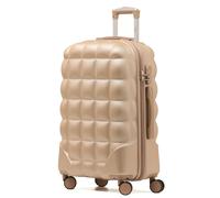 Flight Knight Medium 25" Hard Shell Bubble Design Check-in Suitcase Hold Luggage Bag - Medium 25" - Champagne