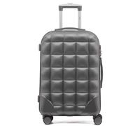Flight Knight Medium 25" Hard Shell Bubble Design Check-in Suitcase Hold Luggage in Dark Grey | Size: Cabin Flight Knight Dark Grey Cabin