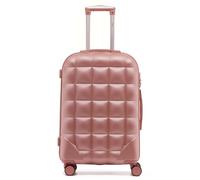 Flight Knight Medium 25" Hard Shell Bubble Design Check-in Suitcase Hold Luggage in Rose Gold | Size: Cabin Flight Knight Rose Gold Cabin