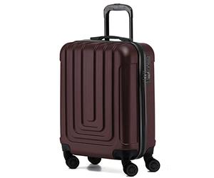 Flight Knight Premium Hard Shell Lightweight Cabin Suitcase - 8 Spinner Wheels - Built-in TSA Lock & USB Port - Luggage Approved for Over 100 Airlines Including Ryanir (Priority) - 55x40x20cm