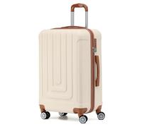Flight Knight Premium Lightweight Suitcase - Built-in Side Lock - 8 Spinner Wheels - ABS Hard Shell Check in Highly Durable Luggage - Medium - 67x45x26cm
