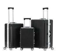 Flight Knight Premium Travel Suitcase - 8 Spinner Wheels - Built-in Side Lock Lightweight Aluminium Frame, ABS Hard Shell Carry on Check in Luggage Highly Durable - Approved for Over 100 Airlines