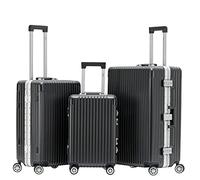 Flight Knight Premium Travel Suitcase - 8 Spinner Wheels - Built-in TSA Lock Lightweight Aluminium Frame, ABS Hard Shell Carry on Check in Luggage Highly Durable - Approved for Over 100 Airlines