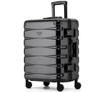 Flight Knight Premium Travel Suitcase - 8 Spinner Wheels - Built-in TSA Lock Lightweight Aluminium Frame, ABS Hard Shell Carry on Check in Luggage Highly Durable - Approved for Over 100 Airlines