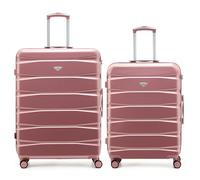 Flight Knight Set of 2 Premium Suitcases - Extra Stong Lightweight Luggage - Hardcase Suitcases with 4 Wheels & Built in Lock - (Set of 2 L+XL)