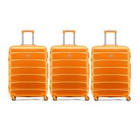 Flight Knight Set of 3 Large 29" Check in Premium Suitcases - Extra Stong Lightweight Luggage - Travel Bag Hardcase Suitcases with 4 Wheels & Lock - 80x59x32cm
