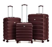 Flight Knight Suitcase Sets 3 Piece, Large Suitcase, Lightweight Extra Large Suitcase,56x45x25 EasyJet Cabin Bag, Maximum Size for Jet2, British Airways Carry On Suitcase,Hand Luggage Bag