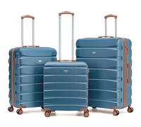 Flight Knight Suitcase Sets 3 Piece, Large Suitcase, Lightweight Extra Large Suitcase,56x45x25 EasyJet Cabin Bag, Maximum Size for Jet2, British Airways Carry On Suitcase,Hand Luggage Bag