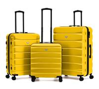 Flight Knight Suitcase Sets 3 Piece, Large Suitcase, Lightweight Extra Large Suitcase,56x45x25 EasyJet Cabin Bag, Maximum Size for Jet2, British Airways Carry On Suitcase,Hand Luggage Bag