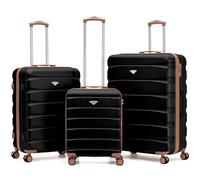 Flight Knight Suitcase Sets 3 Piece, Large Suitcase, Lightweight Extra Large Suitcase, Cabin Suitcase 55x40x20 Ryanair Priority Carry On,Hand Luggage Approved for Over 60 Airlines Like EasyJet, Jet2