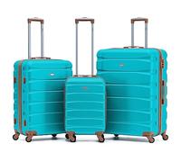 Flight Knight Suitcase Sets 3 Piece, Large Suitcase, Lightweight Extra Large Suitcase, Cabin Suitcase 55x40x20 Ryanair Priority Carry On,Hand Luggage Approved for Over 60 Airlines Like EasyJet, Jet2